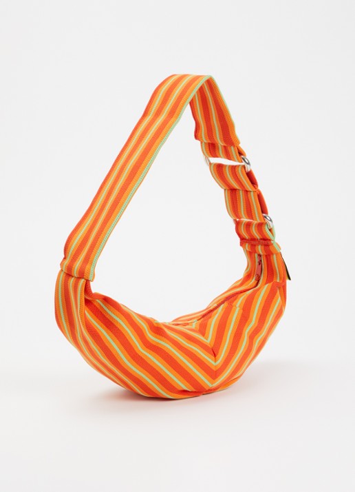 MOSJ Atelier Cosmo crossbodytas met verstelbare schouderriem - achterkant 5 orange