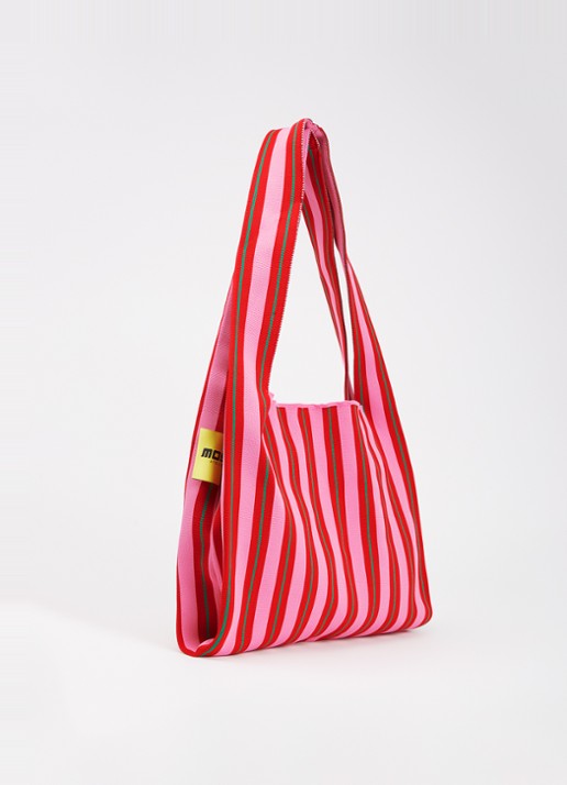 MOSJ Atelier Poppy crossbodytas met uitneembaar etui - achterkant roze