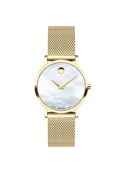 Movado Museum Classic horloge 0607351 - voorkant 3 goud
