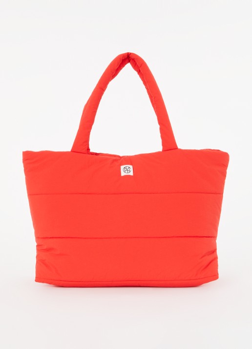 MSCH Copenhagen Gewatteerde shopper met logo - voorkant 2 rood