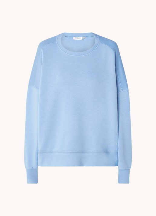 MSCH Copenhagen Ima sweater met stretch - voorkant 3 blauw