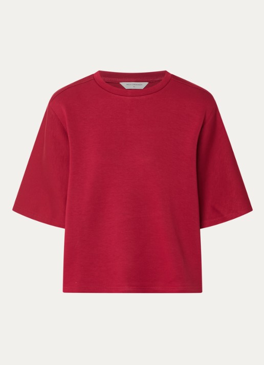 MSCH Copenhagen Maelee T-shirt met ronde hals - voorkant steenrood