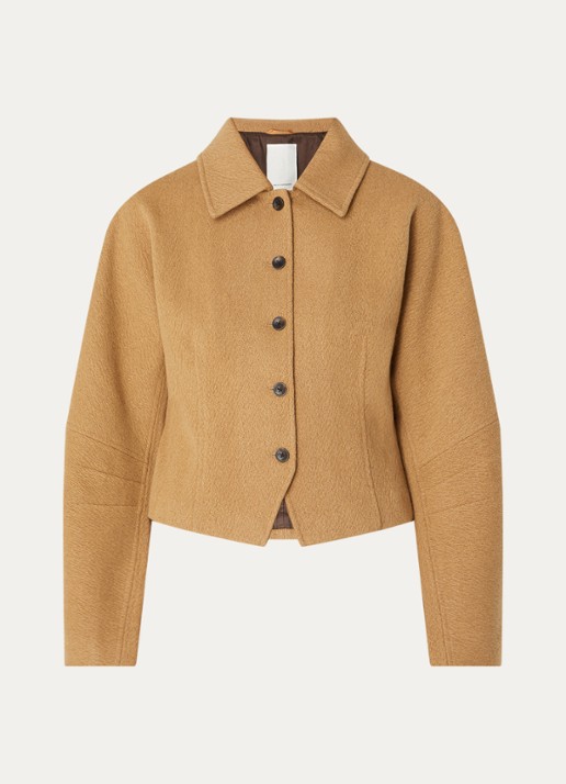 MSCH Copenhagen MMEsmeralda jack in wolblend - voorkant 2 camel