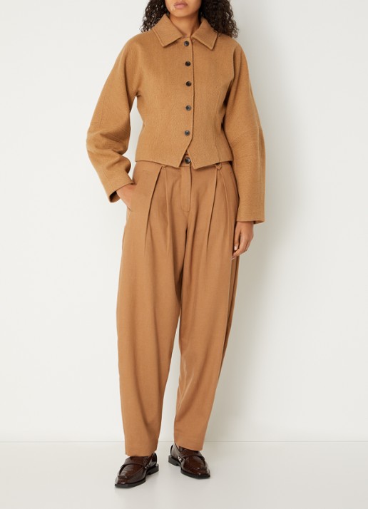 MSCH Copenhagen MMEsmeralda jack in wolblend - voorkant 3 camel