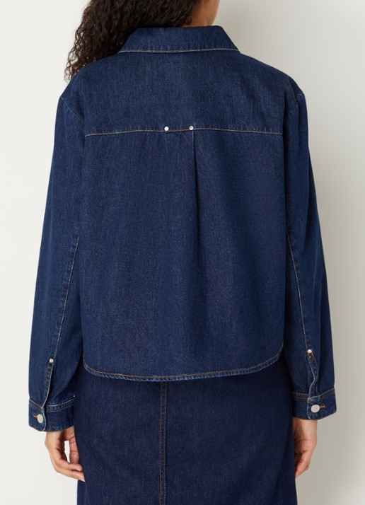 MSCH Copenhagen MSCHAdna blouse van denim - achterkant 2 indigo
