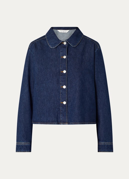 MSCH Copenhagen MSCHAdna blouse van denim - voorkant 3 indigo