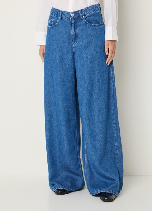 MSCH Copenhagen MSCHAgo Rue high waist wide leg jeans met medium wassing