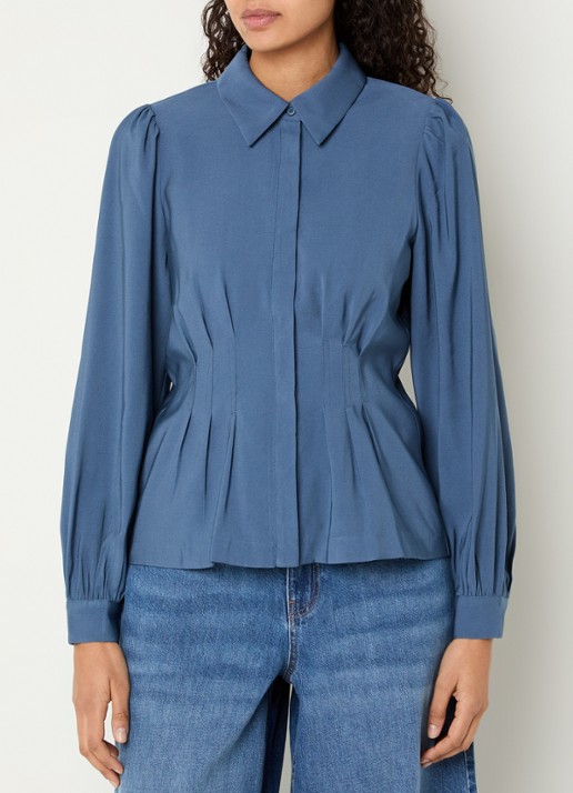 MSCH Copenhagen MSCHElsa blouse met plooidetail