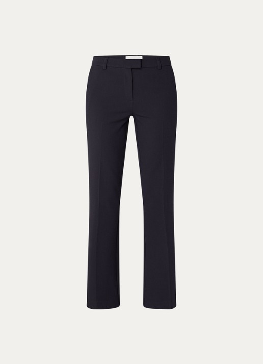 MSCH Copenhagen Mschfreylia high waist straight fit pantalon - voorkant 3 donkerblauw
