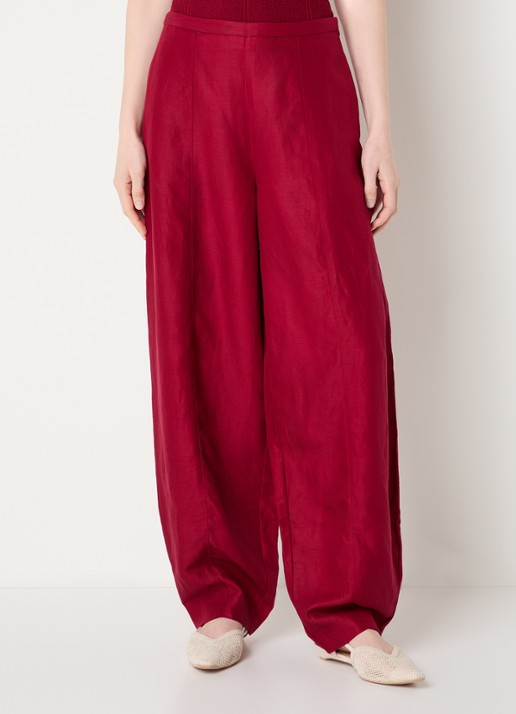 MSCH Copenhagen MSCHGraciela high waist balloon fit broek in linnenblend