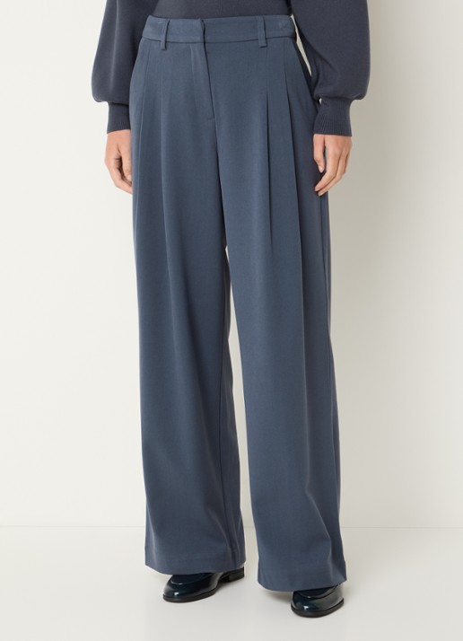 MSCH Copenhagen MSCHHenrika high waist loose fit pantalon met plooidetail