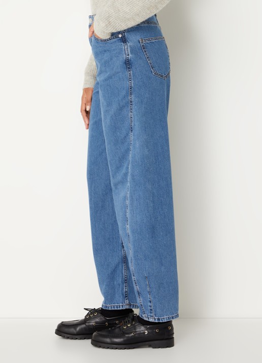 MSCH Copenhagen MSCHKobane high waist tapered jeans in medium wassing - detail 3 indigo