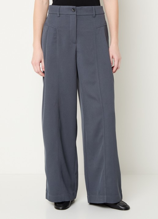 MSCH Copenhagen MSCHLauretta high waist wide fit pantalon in wolblend