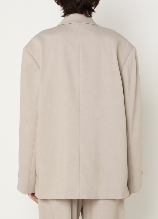 MSCH Copenhagen MSCHMarceli oversized blazer met schoudervulling - achterkant 4 taupe
