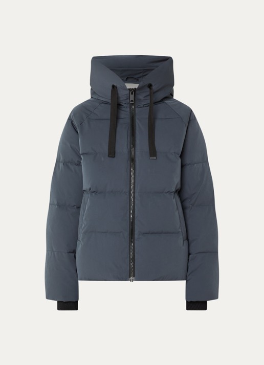 MSCH Copenhagen MSCHPavinaria puffer jack met steekzakken en capuchon - voorkant staalblauw