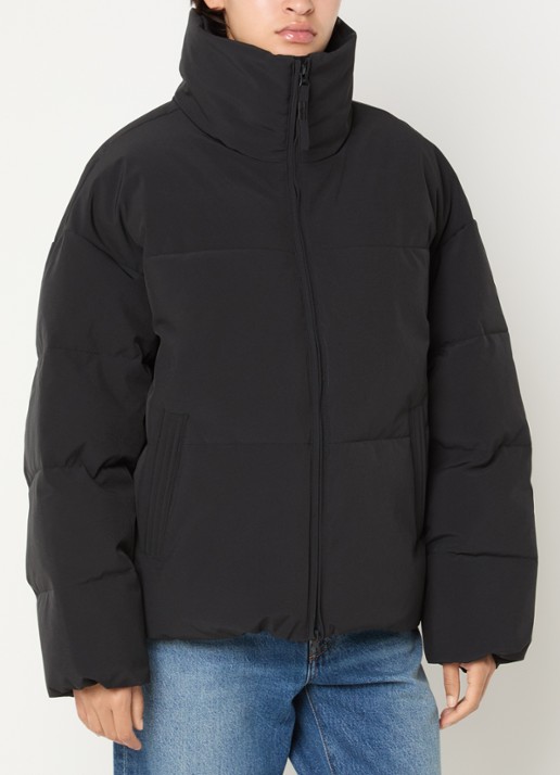 MSCH Copenhagen MSCHRefron puffer jack met steekzakken - detail 4 zwart