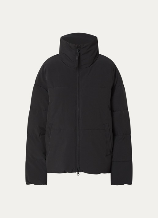 MSCH Copenhagen MSCHRefron puffer jack met steekzakken - voorkant 2 zwart