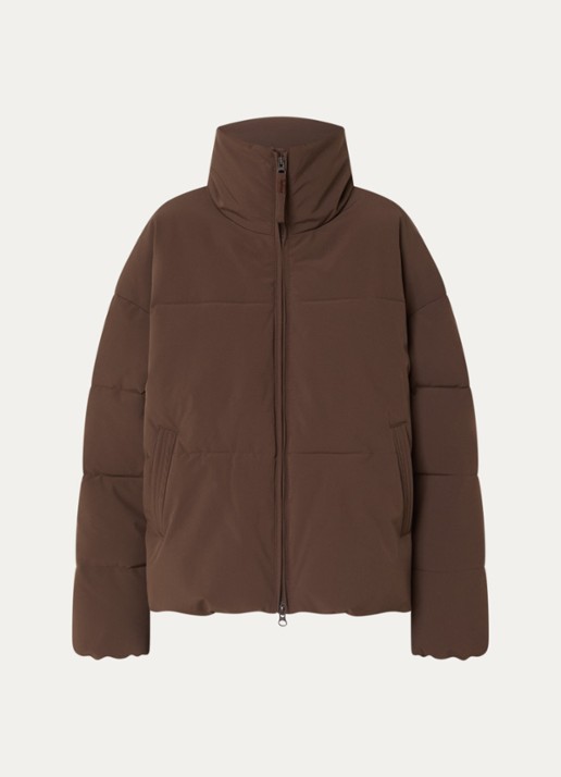 MSCH Copenhagen MSCHRefron puffer jack met steekzakken - voorkant 2 bruin