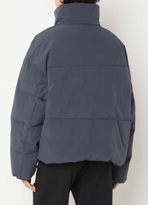 MSCH Copenhagen MSCHRefron puffer jack met steekzakken - achterkant 2 staalblauw