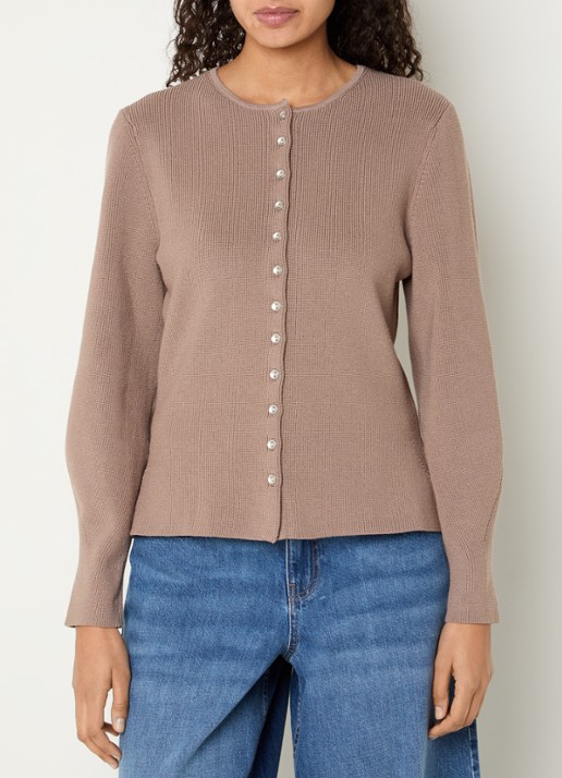 MSCH Copenhagen MSCHShaine fijngebreid vest met ronde hals