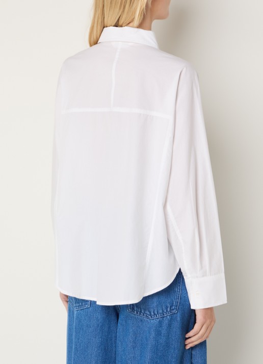 MSCH Copenhagen MSCHSusana Selmina blouse met kraag - achterkant 2 wit