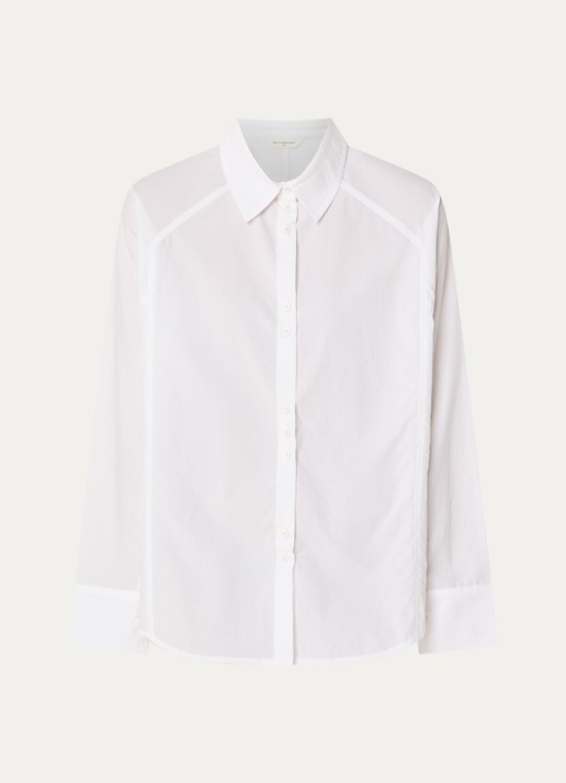 MSCH Copenhagen MSCHSusana Selmina blouse met kraag - voorkant 3 wit