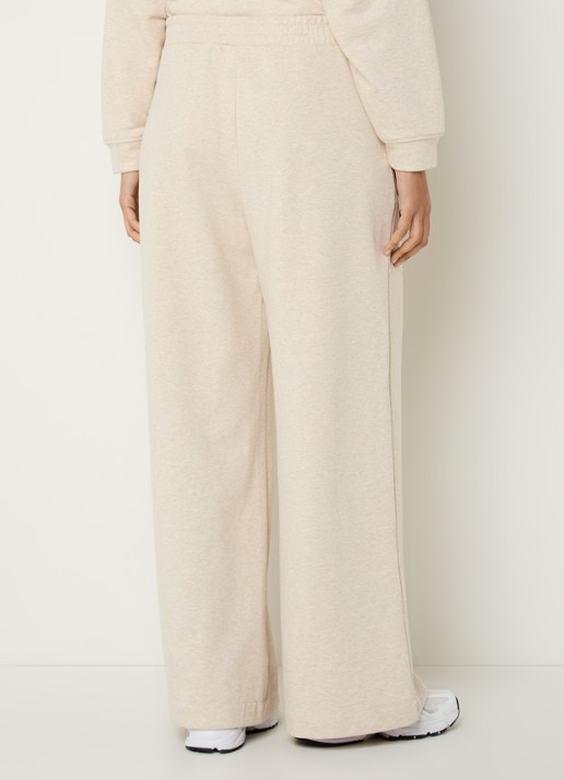 MSCH Copenhagen MSCHTaia high waist loose fit joggingbroek met steekzakken - achterkant 3 beige