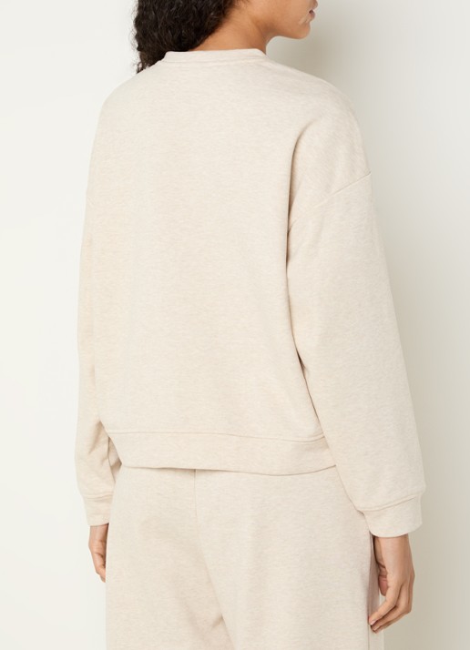 MSCH Copenhagen MSCHTaia sweater met ronde hals - achterkant beige
