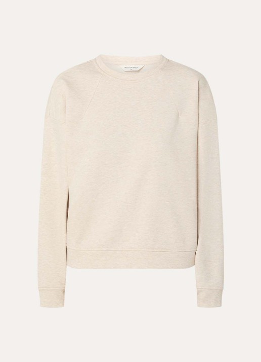 MSCH Copenhagen MSCHTaia sweater met ronde hals - voorkant 2 beige