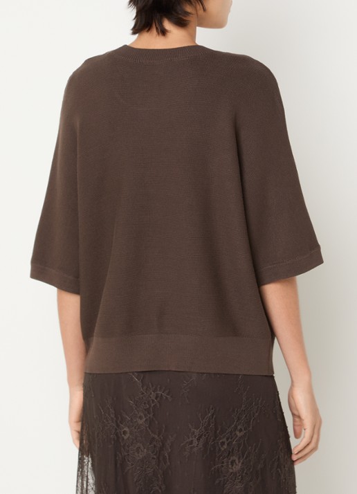 MSCH Copenhagen MSCHThamira grofgebreide pullover - achterkant 4 bruin
