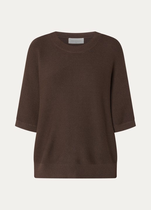 MSCH Copenhagen MSCHThamira grofgebreide pullover - voorkant bruin