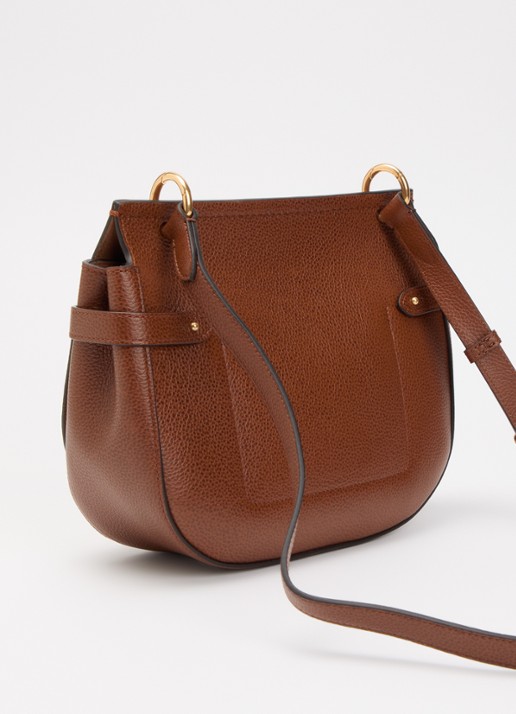 Mulberry Amberley crossbodytas van leer met verstelbare schouderriem - achterkant 6 hazelnootbruin