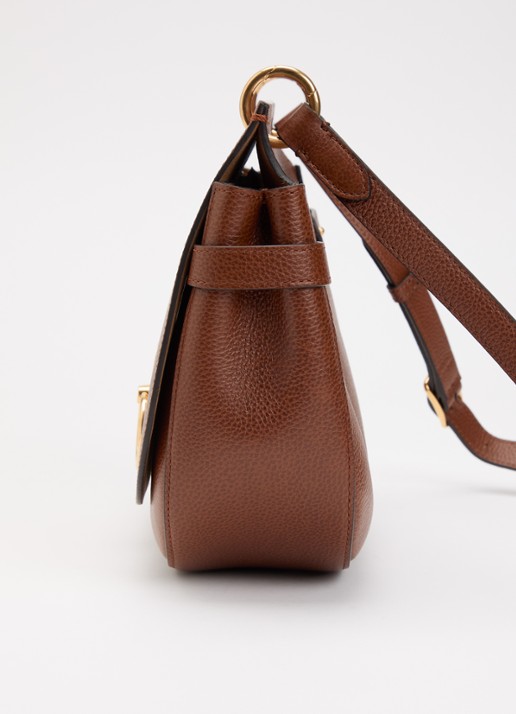 Mulberry Amberley crossbodytas van leer met verstelbare schouderriem - detail 2 hazelnootbruin