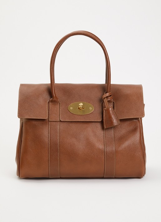 Mulberry Bayswater handtas van leer - voorkant 4 oranjebruin