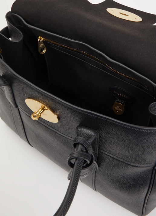 Mulberry Bayswater handtas van leer - detail 2 zwart