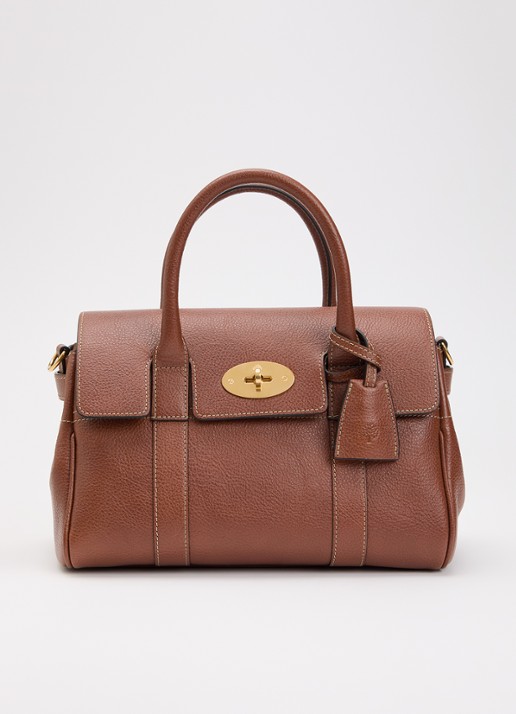 Mulberry Bayswater Small handtas van leer met afneembare schouderriem - voorkant 5 bruin