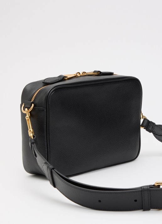 Mulberry Darley crossbodytas van leer met verstelbare schouderriem  - achterkant 6 zwart