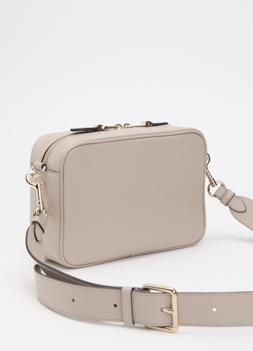 Mulberry Darley crossbodytas van leer met verstelbare schouderriem  - achterkant 6 taupe
