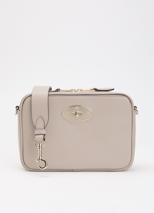 Mulberry Darley crossbodytas van leer met verstelbare schouderriem  - voorkant 5 taupe
