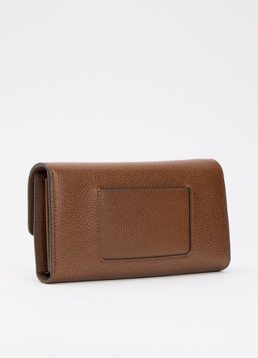 Mulberry Darley portemonnee van leer - achterkant bruin