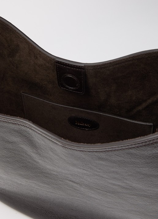 Mulberry Hackney schoudertas van leer - detail 3 donkerbruin