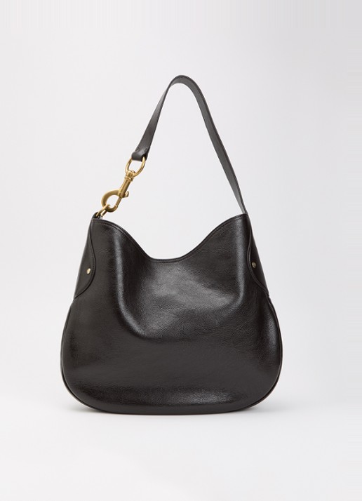Mulberry Hackney schoudertas van leer - voorkant 2 donkerbruin