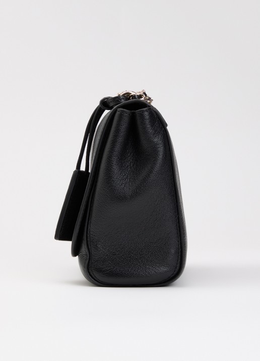 Mulberry Lily crossbodytas van leer met verstelbare schouderriem - detail 2 zwart