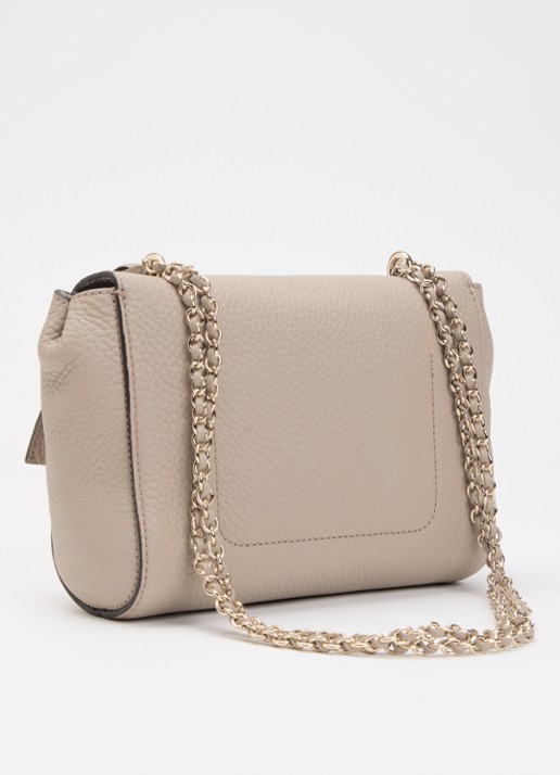Mulberry Lily crossbodytas van leer met verstelbare schouderriem - achterkant donkerkhaki
