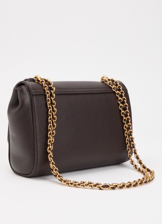 Mulberry Lily Small crossbodytas met verstelbare schouderriem - achterkant 2 chocoladebruin