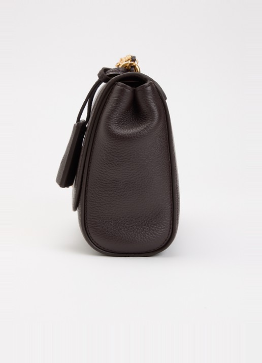 Mulberry Lily Small crossbodytas met verstelbare schouderriem - detail 4 chocoladebruin
