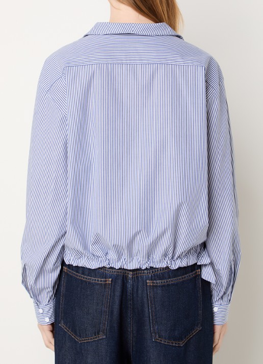 MUNTHE Beliciama tuniek met streepprint - achterkant 3 indigo