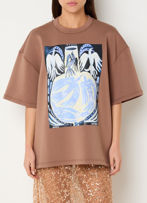 MUNTHE Naploi sweater met print