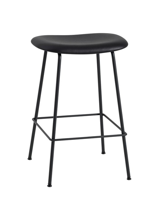 Muuto Fiber Counter kruk 66 cm - voorkant 2 zwart