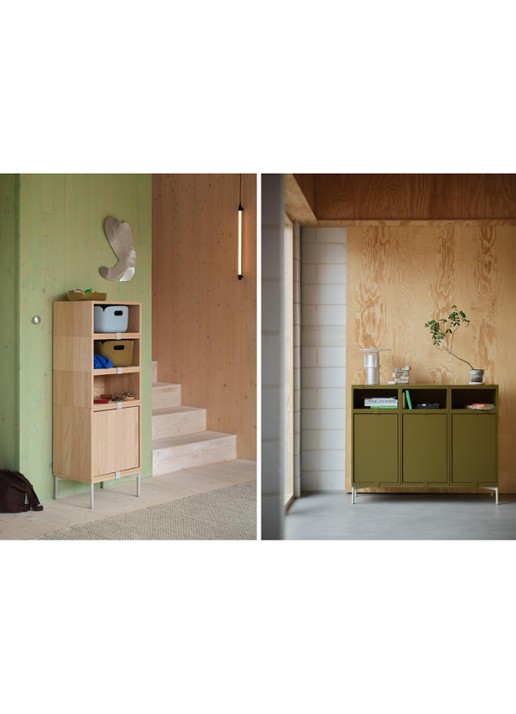Muuto Restore opbergmand 48 x 35 cm - voorkant 3 groen